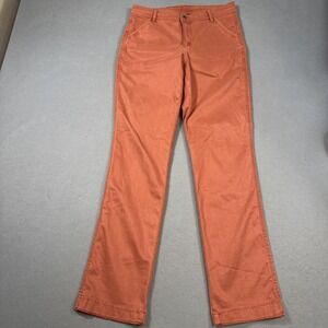 Kuhl Womens Sz 8 Reg Legendary Outdoor Pants Burnt Orange Nylon Hiking Utilityp